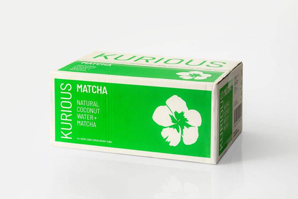 KURIOUS Matcha 320ml Can (24-Pack Carton)