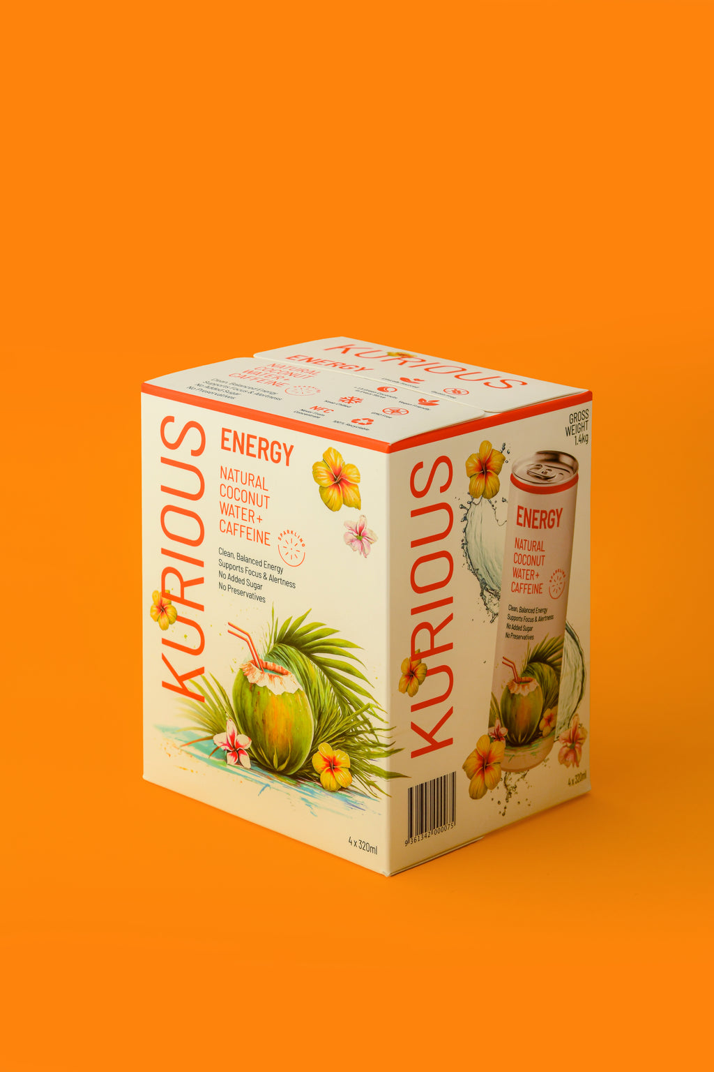KURIOUS Energy 320ml Can (24-Pack Carton)