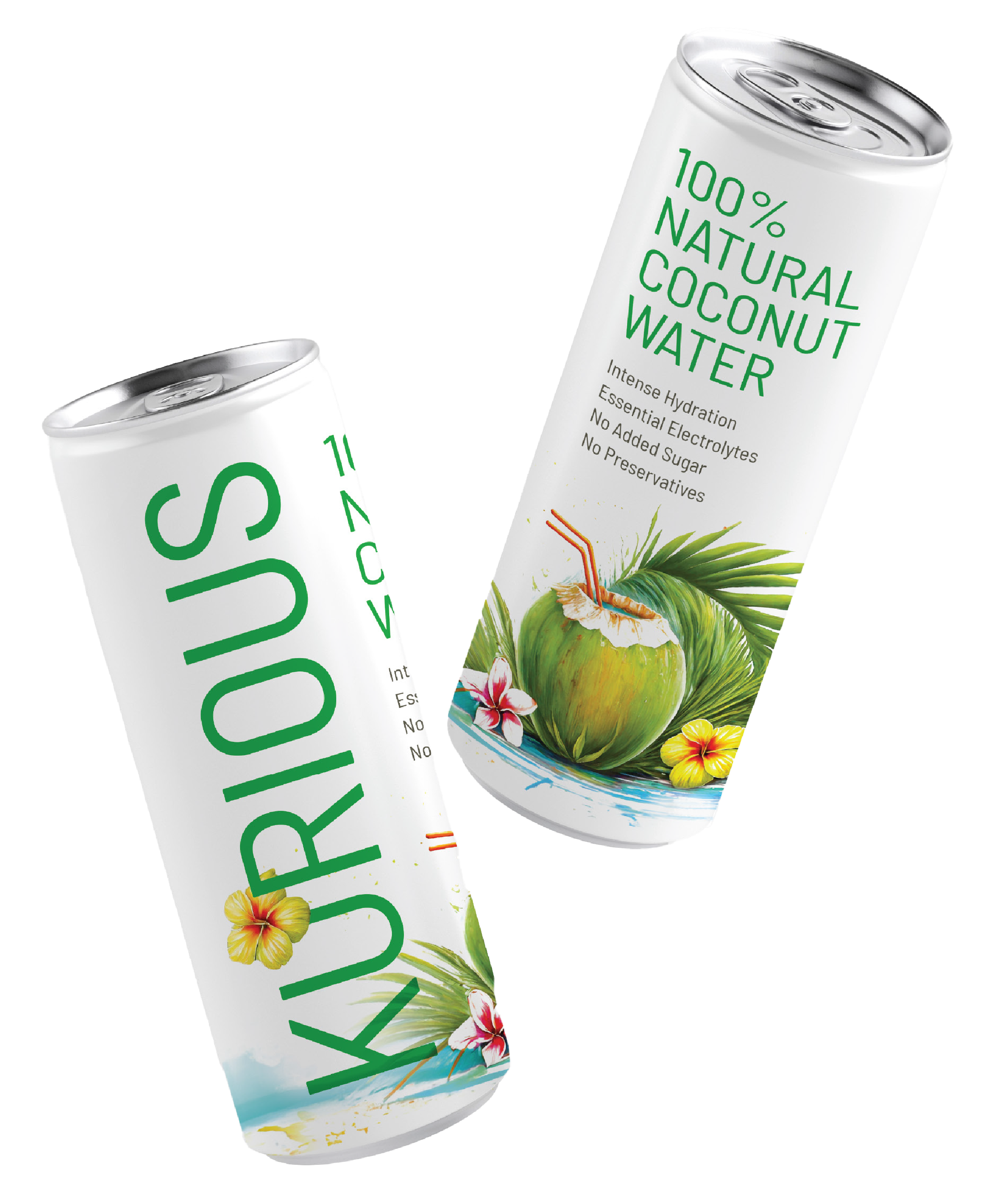 KURIOUS Coconut 320ml Can (24-Pack Carton)